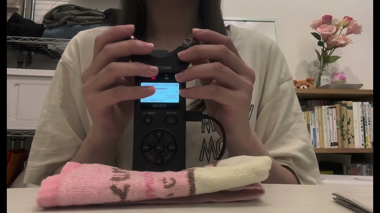 【ASMR】TASCAMを爪と指でカリカリ、サワサワ(No Talking)