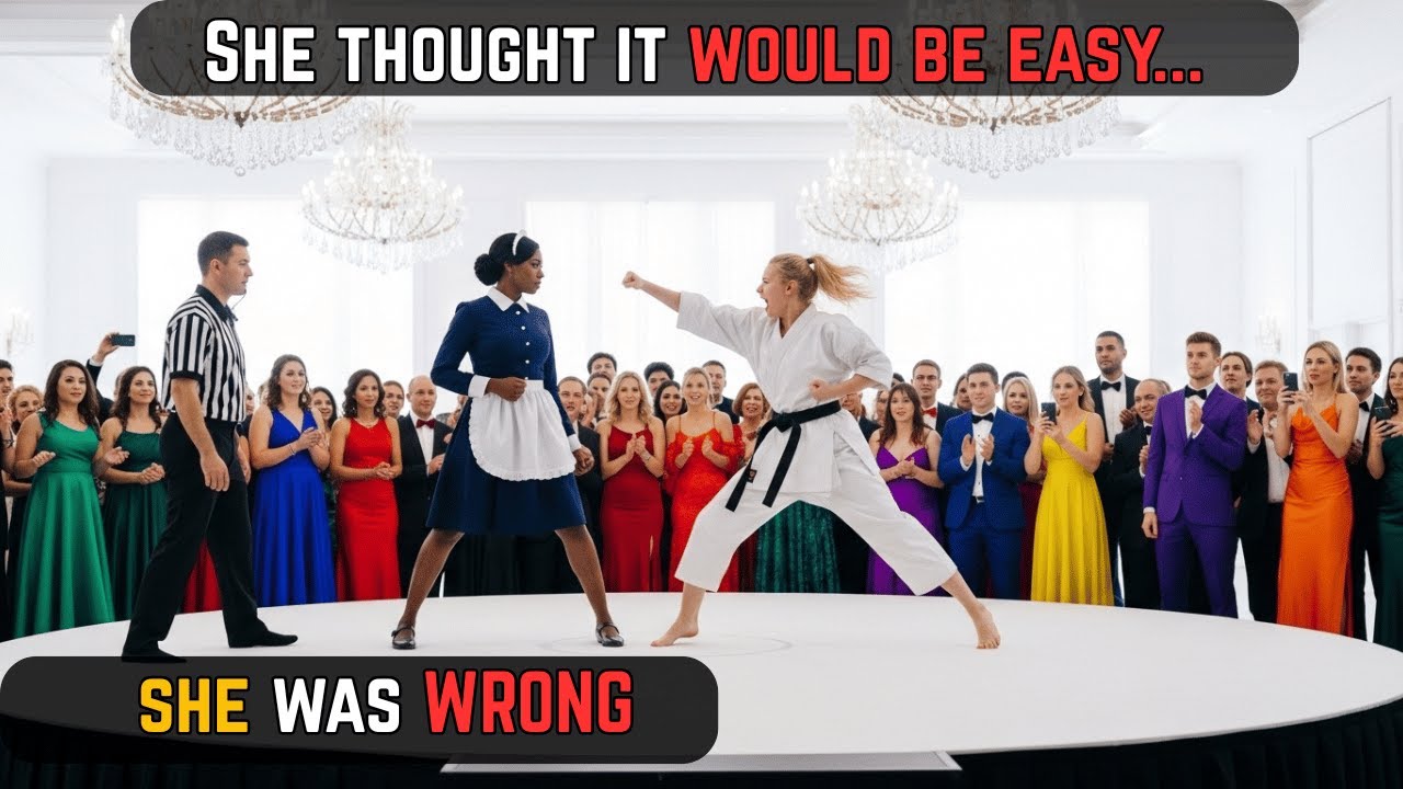 belt rich girl challenges maid to a fight — What she did know SURPRISED everyone.