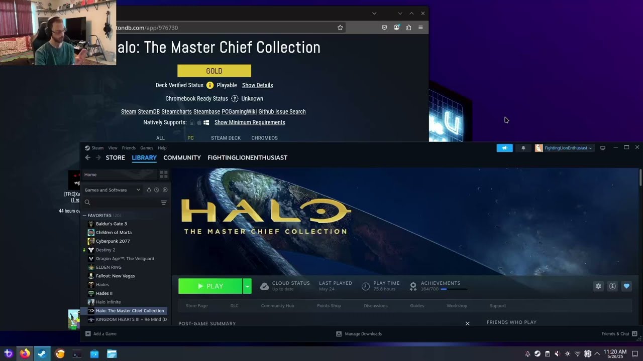 Bazzite - Processing Vulkan Shaders for Halo MCC #bazzite #gamingonlinux