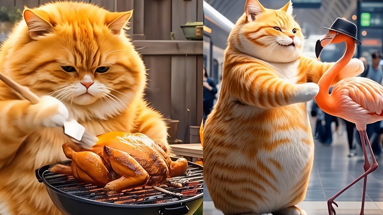 ORANGE CAT ADVENTURE PART🌟11 #orangecat #orangecatai #orangecatcooking #funnycat #cutecat #storycat