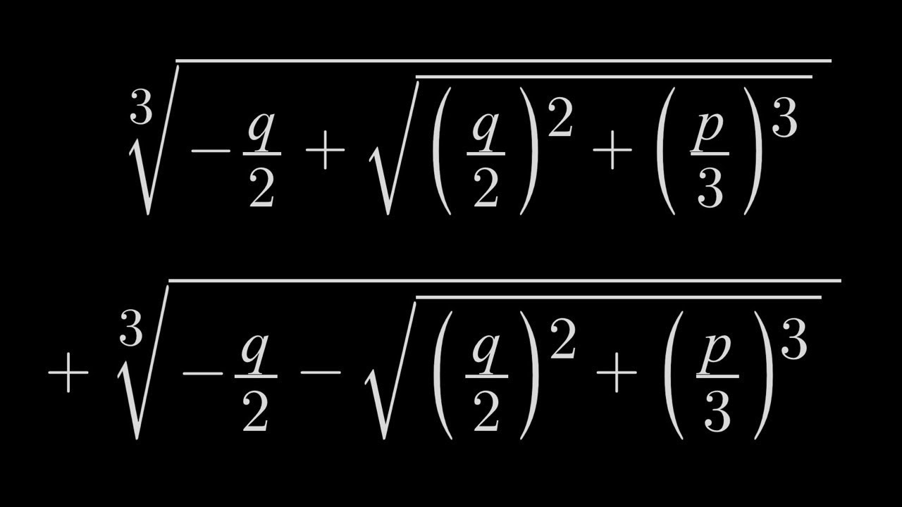 The Cubic Formula (Cardano's Method)