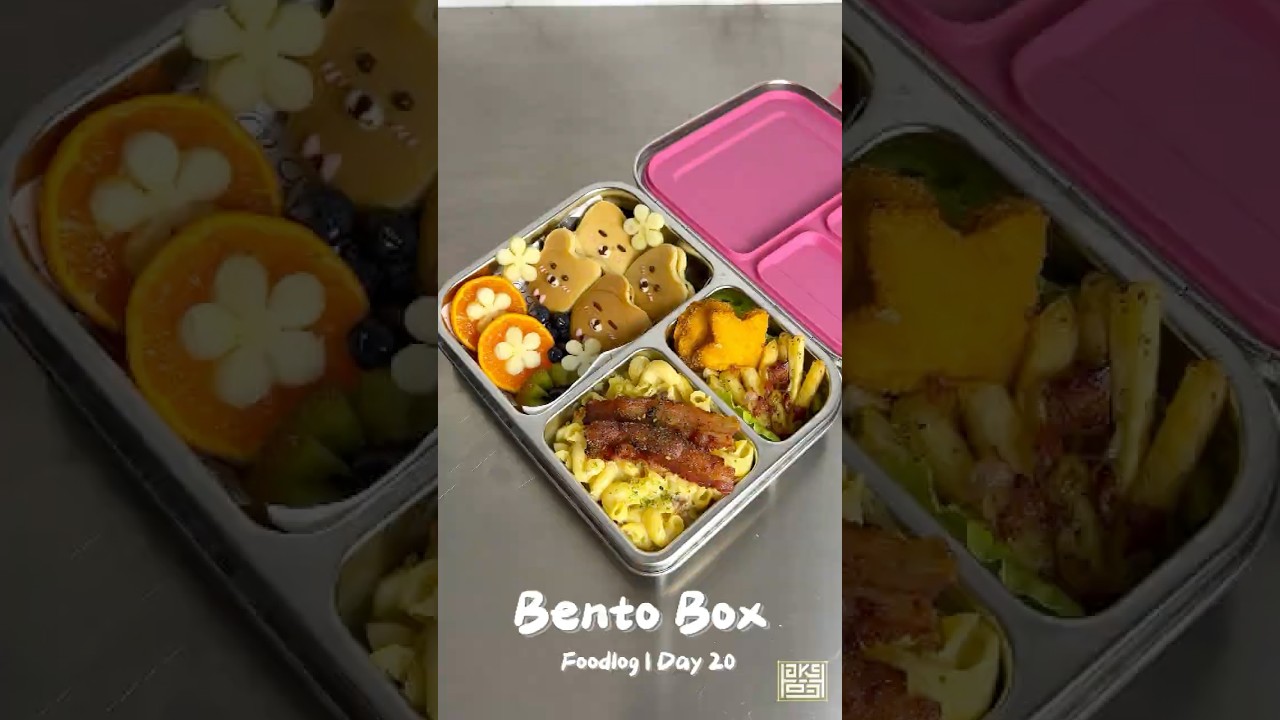 Pack lil sis bento with me 👀🍱✨BENTO BOX | Day20 #shorts #cooking #bento #asmr #food #satisfying
