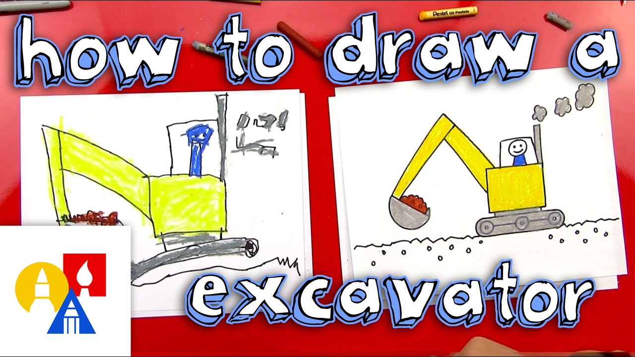 How To Draw An Excavator (for young artists)
