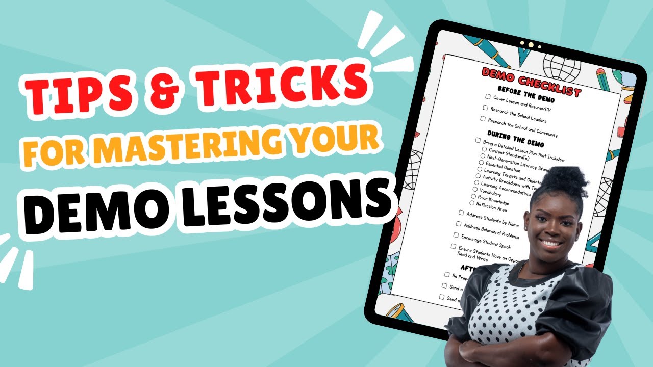 Tips and Tricks for Mastering Your Demo Lesson and Interview | Janelle Lawrence the Urban Teacher