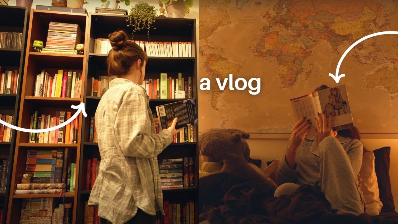 a slow weekend reading vlog🌲📚