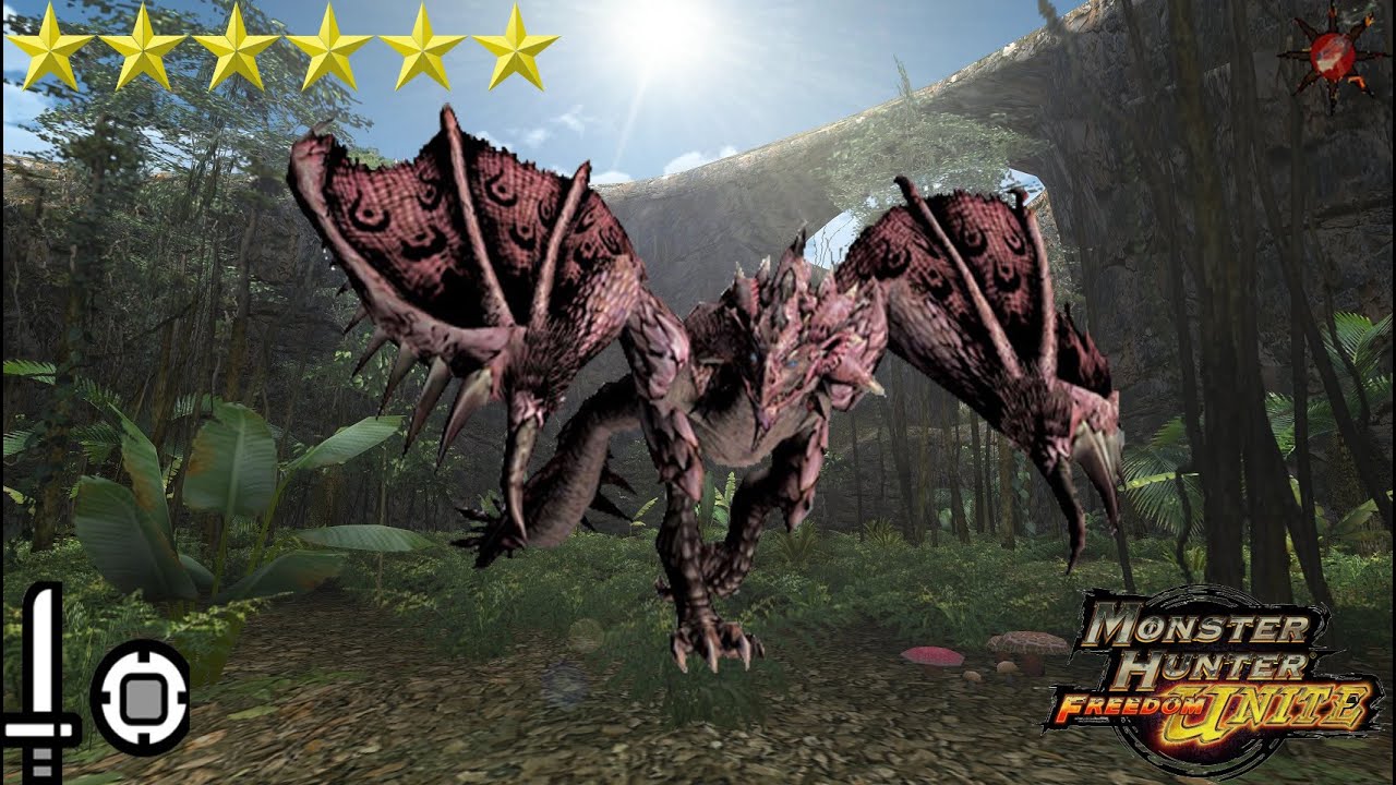 [MHFU] Pink Rathian with SnS, Village 6* Pink Dance in the Jungle