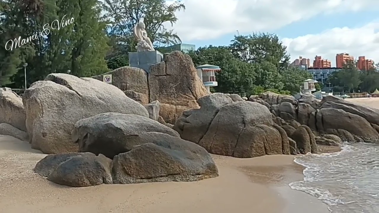 Menikmati indahnya pantai Caffetaria di Tuen Mun || Caffetaria beach || vlog tkw hongkong