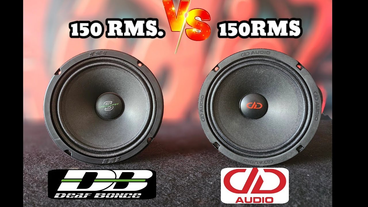 Deafbonce vs DD Audio 150rms midrange Speakers #redraudio #ddaudio #deafbonce