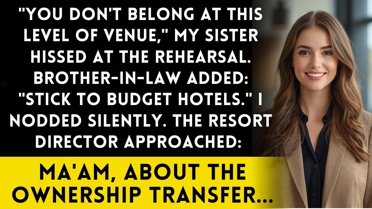 Sister Demanded I Leave Her Luxury Resort Wedding   I Own The Entire $12M Property Chain