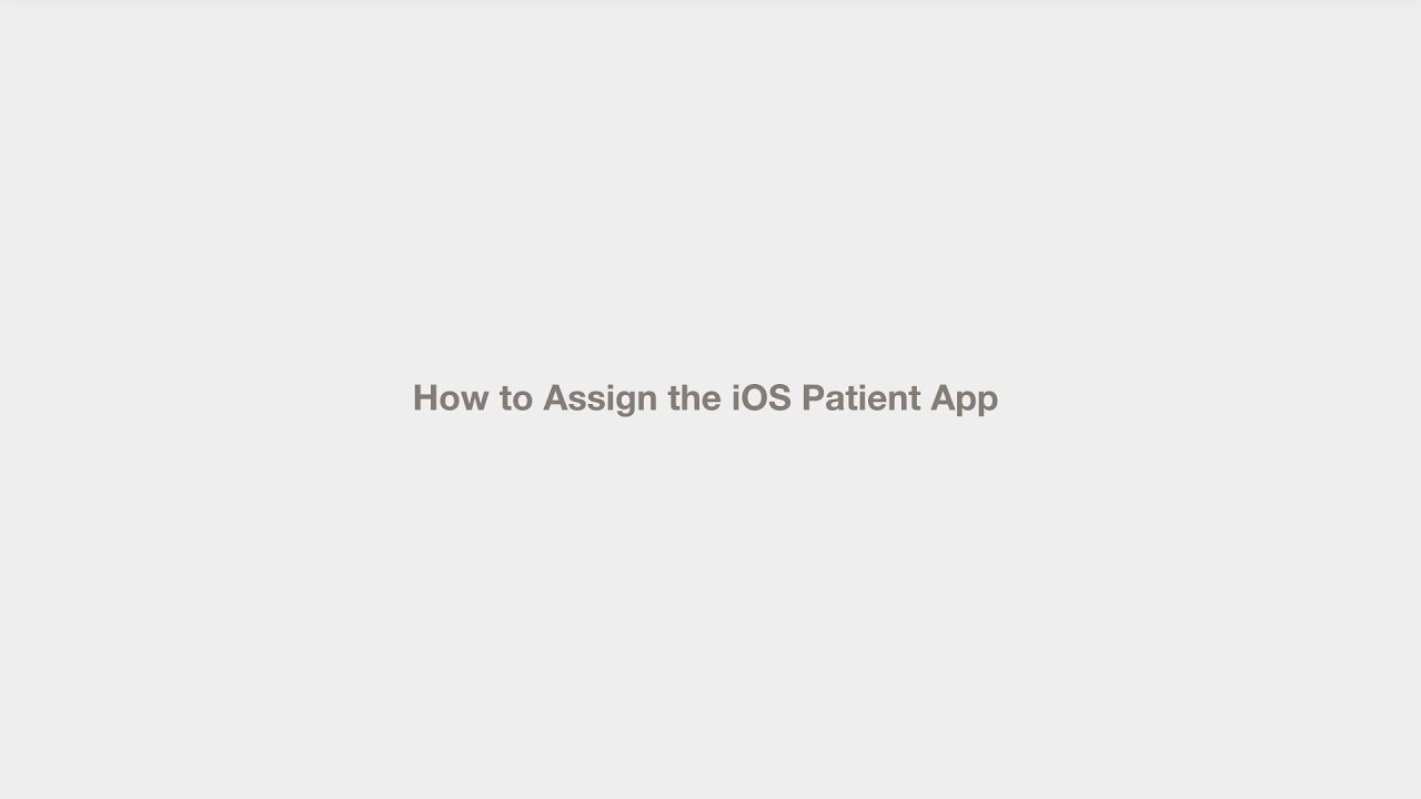 How to invite patients to the iOS patient app