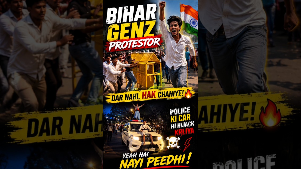 Bihar Gen Z Protestors 😱🔥 | Viral Protest Moments #shorts #genz