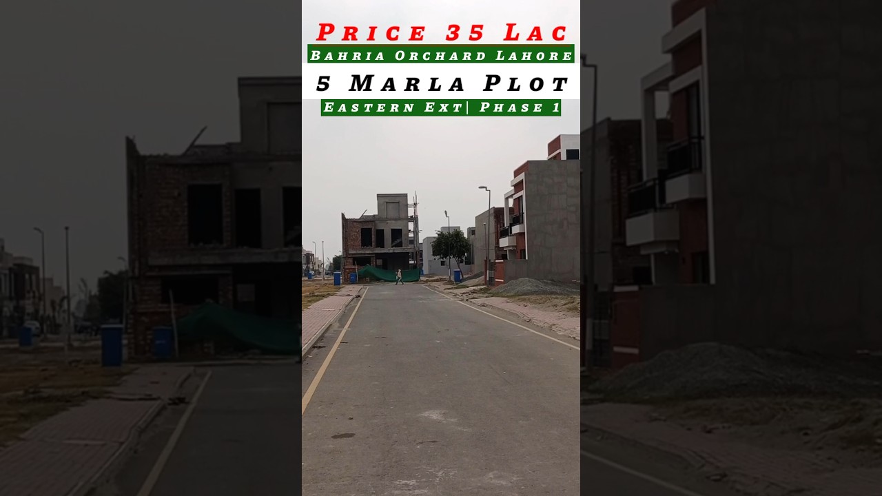 5 Marla Plot 35 Lac 03077222208 #bahriaorchardlahore #5marlaplots #plotsforsale #plots #lahore