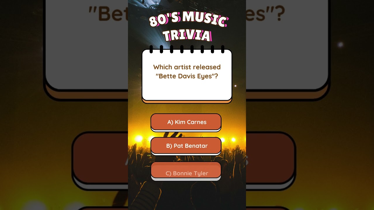 10 Next Level 80's Music Trivia Questions.