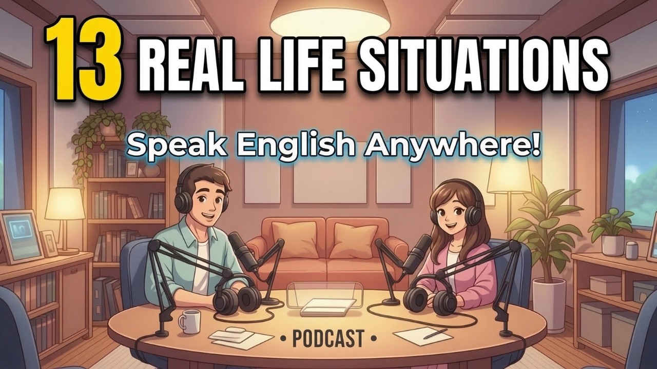 English Conversation Practice | 13 Real Life Situations 🎧