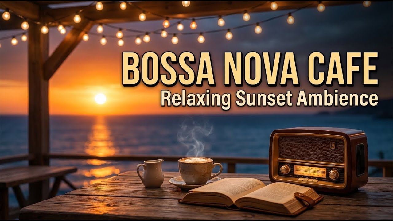 Sunset Cafe Bossa Nova  Relaxing Ocean Jazz for Cozy Evening Mood