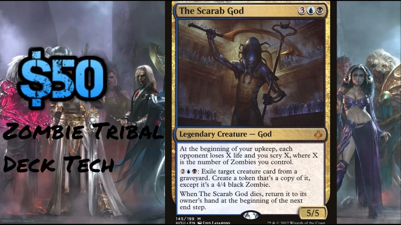 $50 Scarab God Zombie Tribal Budget Tokens EDH Deck Tech
