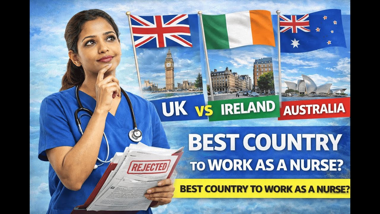 UK vs Ireland vs Australia 🇬🇧🇮🇪🇦🇺 | Best Country for Nurses to Work Abroad 