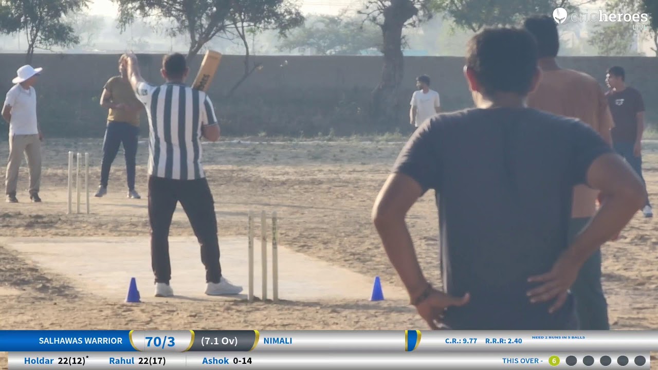 Nimali vs Salhawas warrior live cricket match | Nimli cricket tournament  live - Nimli Cricket Grou
