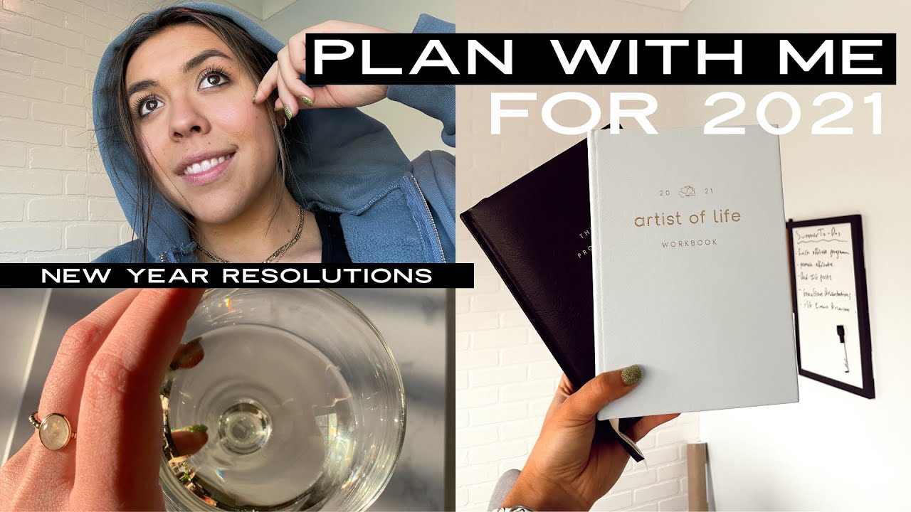 PLAN WITH ME 2021 GOALS | new years resolutions