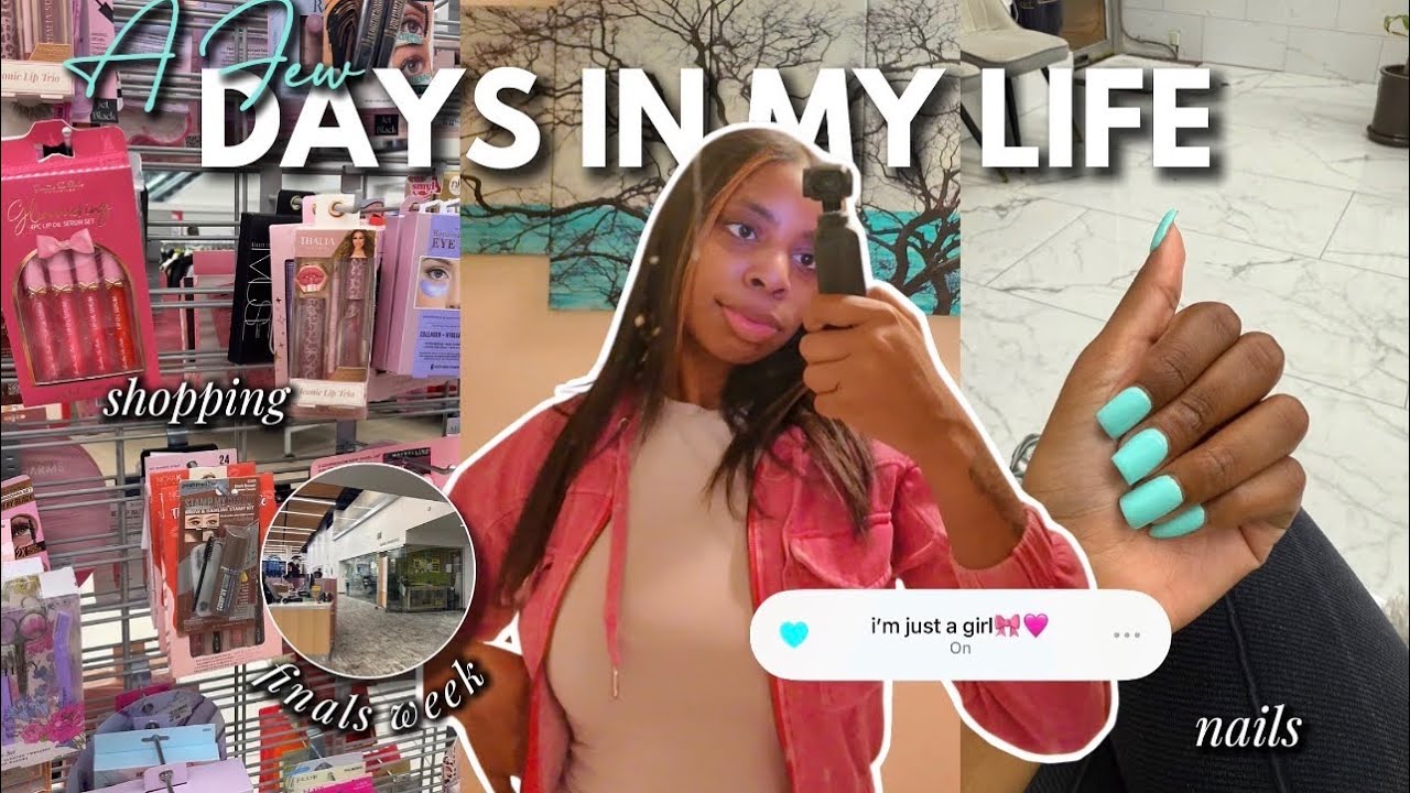  A FEW DAYS IN MY LIFE ✨: nails, shopping , finals week + more 