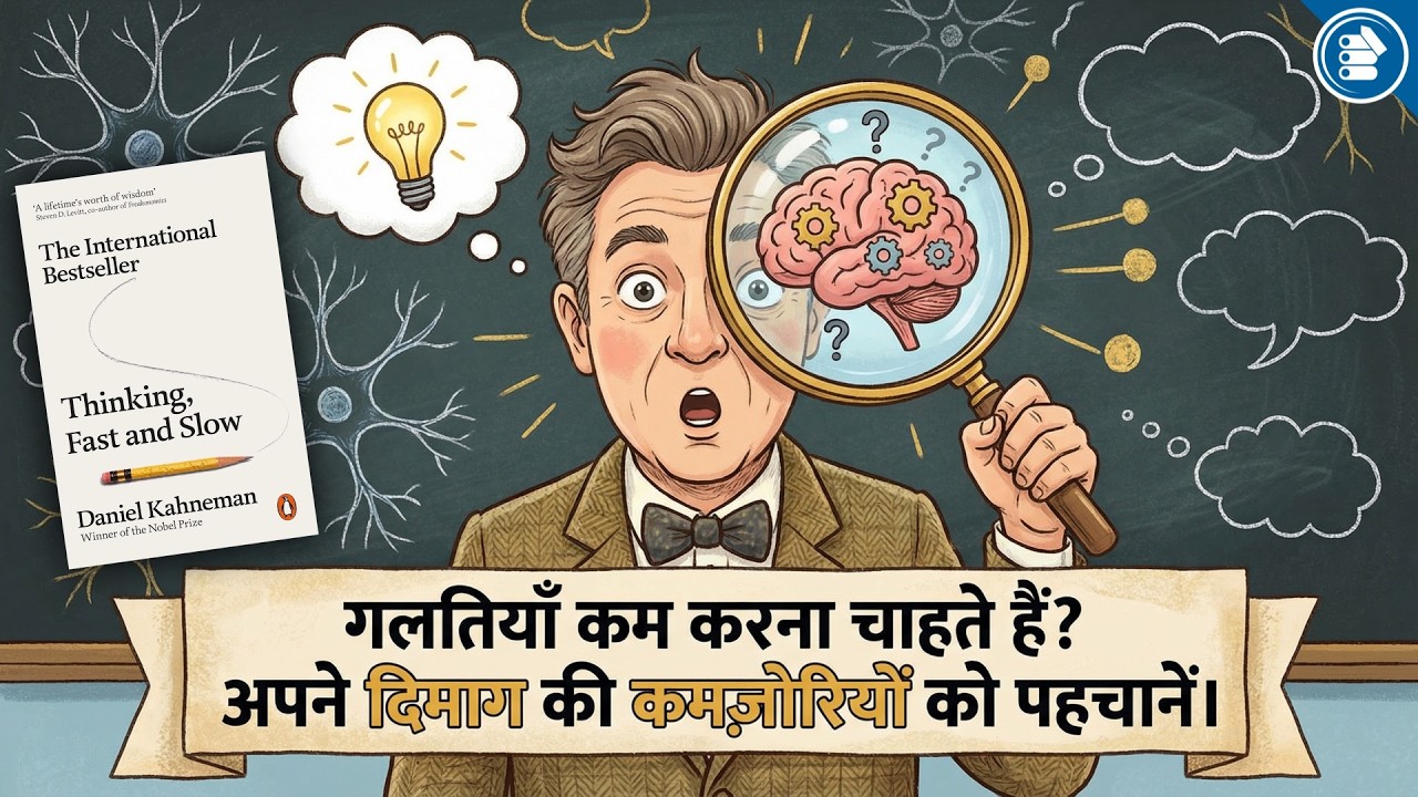 गलतियाँ कम करनी हैं? पहचानें दिमाग की कमजोरियाँ | Thinking, Fast and Slow | Book Summary in Hindi