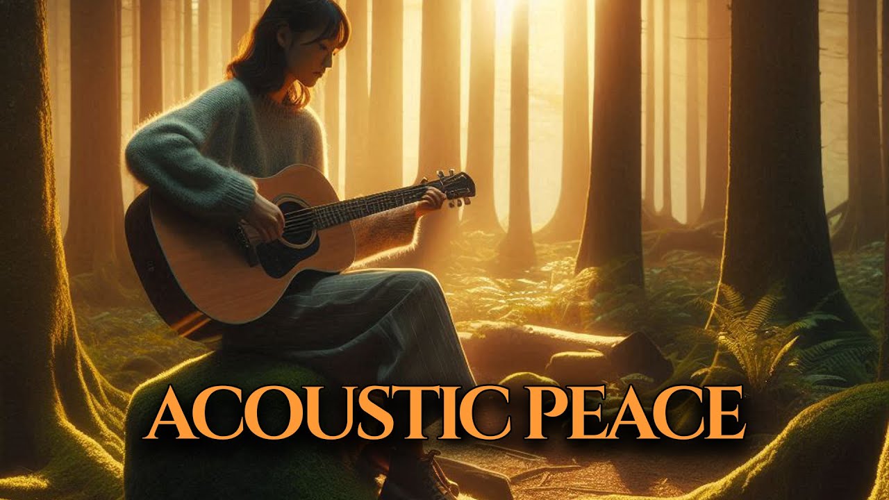 Cozy Winter in Kyoto • Crackling Fire & Gentle Guitar • Instant Calm