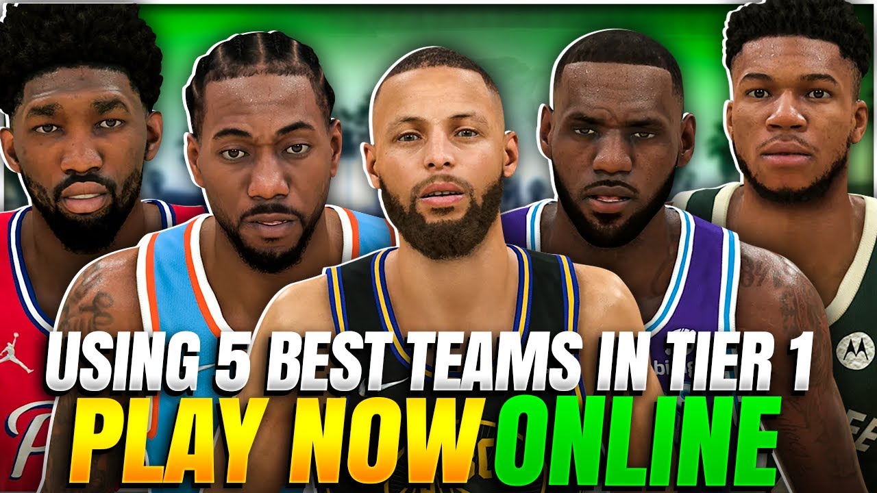 NBA 2K22 Using 5 BEST CURRENT TEAMS In TIER 1 Online Gameplay! Current Gen 2K22