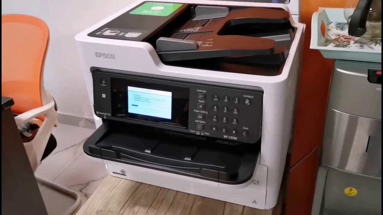 EPSON WF C5790 Chipless Printer with Refillable Ink Cartridge