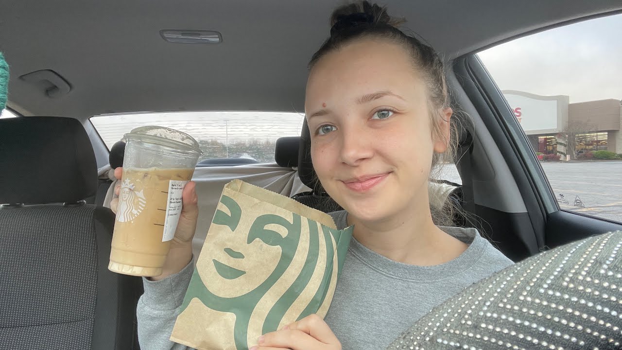 ASMR| Starbucks Coffee & Croissant MUKBANG??.. (eating sounds, drinking coffee, whisper rambling)