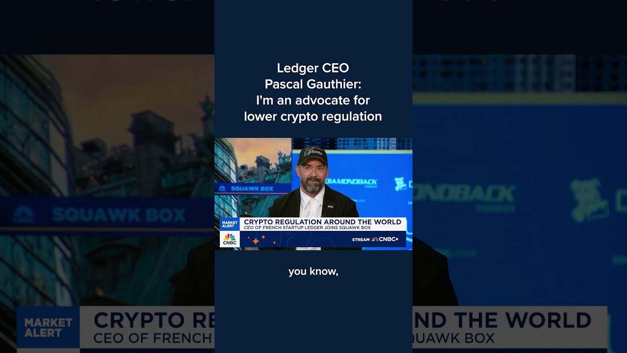 Ledger CEO Pascal Gauthier: I'm an advocate for lower crypto regulation