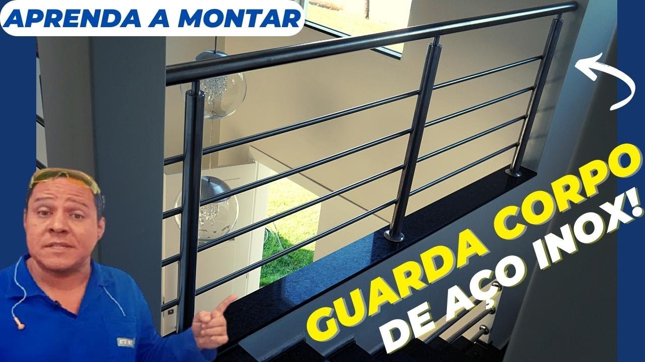 ✅Como fazer GUARDA CORPO de aço inox .