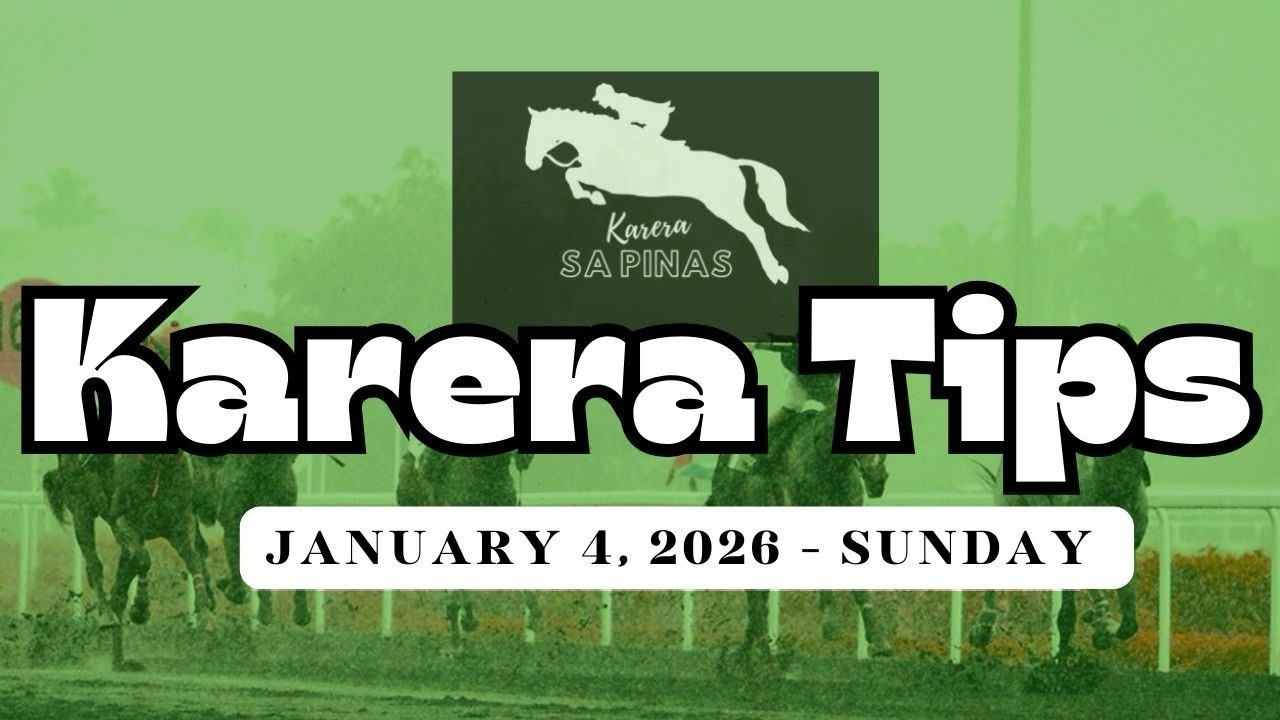 PJC KARERA TIPS | JANUARY 4, 2026 | SUNDAY PJC LIVE RACING | Karera Sa Pinas