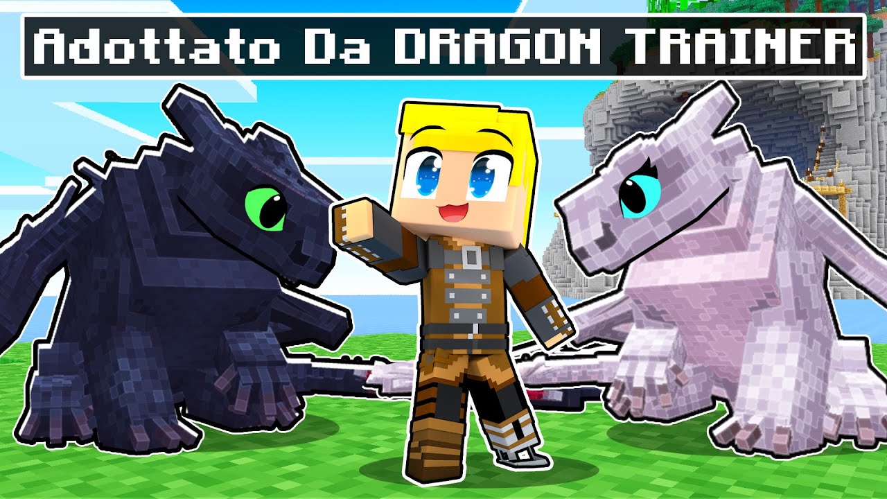 VENGO ADOTTATO dai DRAGHI di DRAGON TRAINER Su Minecraft!