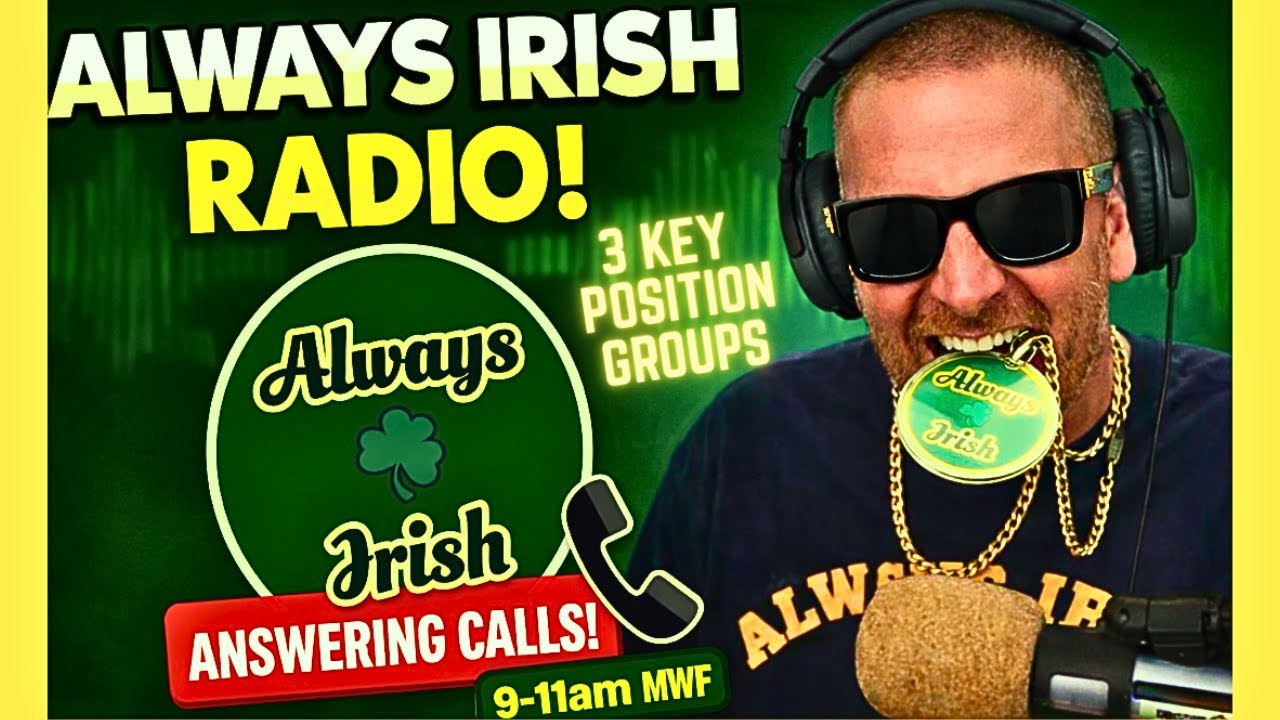 Notre Dame Call In/Chat LIVE☘️3 Key Position Groups For 26'