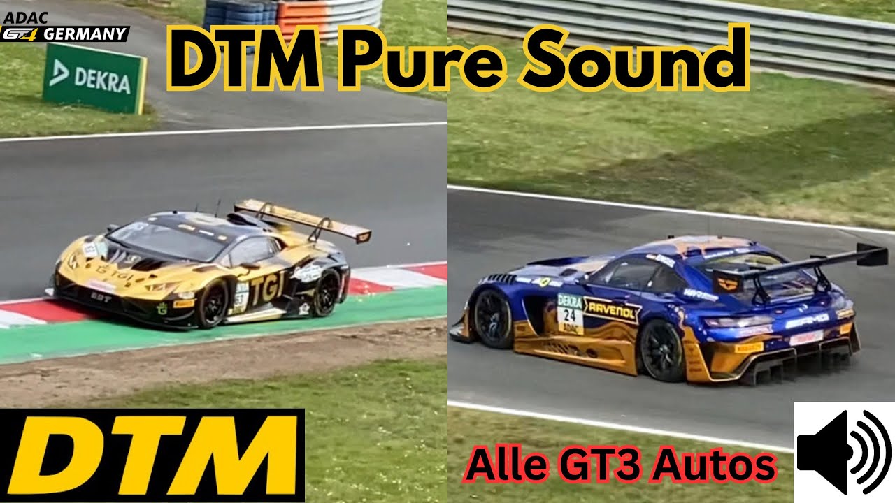 DTM Pure Sound von jedem GT3 Auto | Motorsport Arena Oschersleben 2025