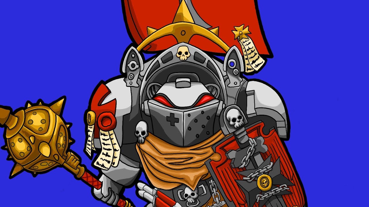 Gray Knight WH 40k digital drawing