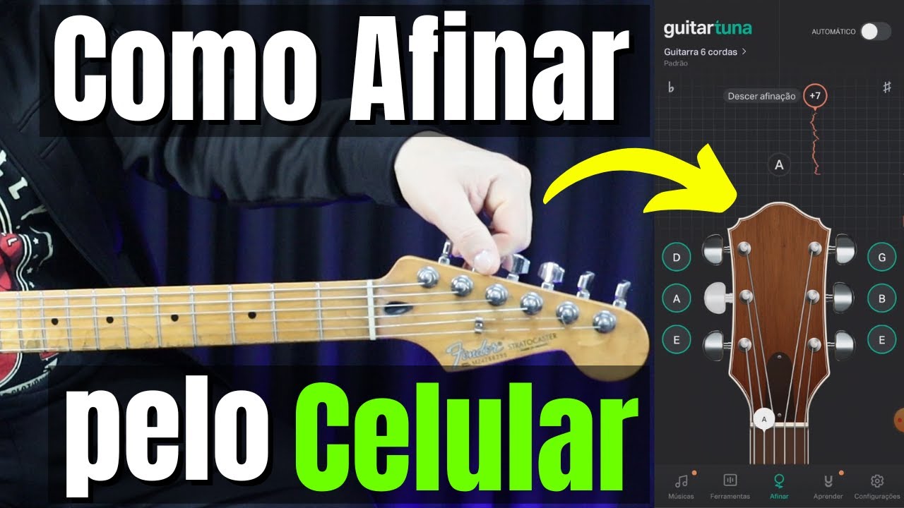 [Guitarra Iniciante] Como Afinar a Guitarra pelo Celular
