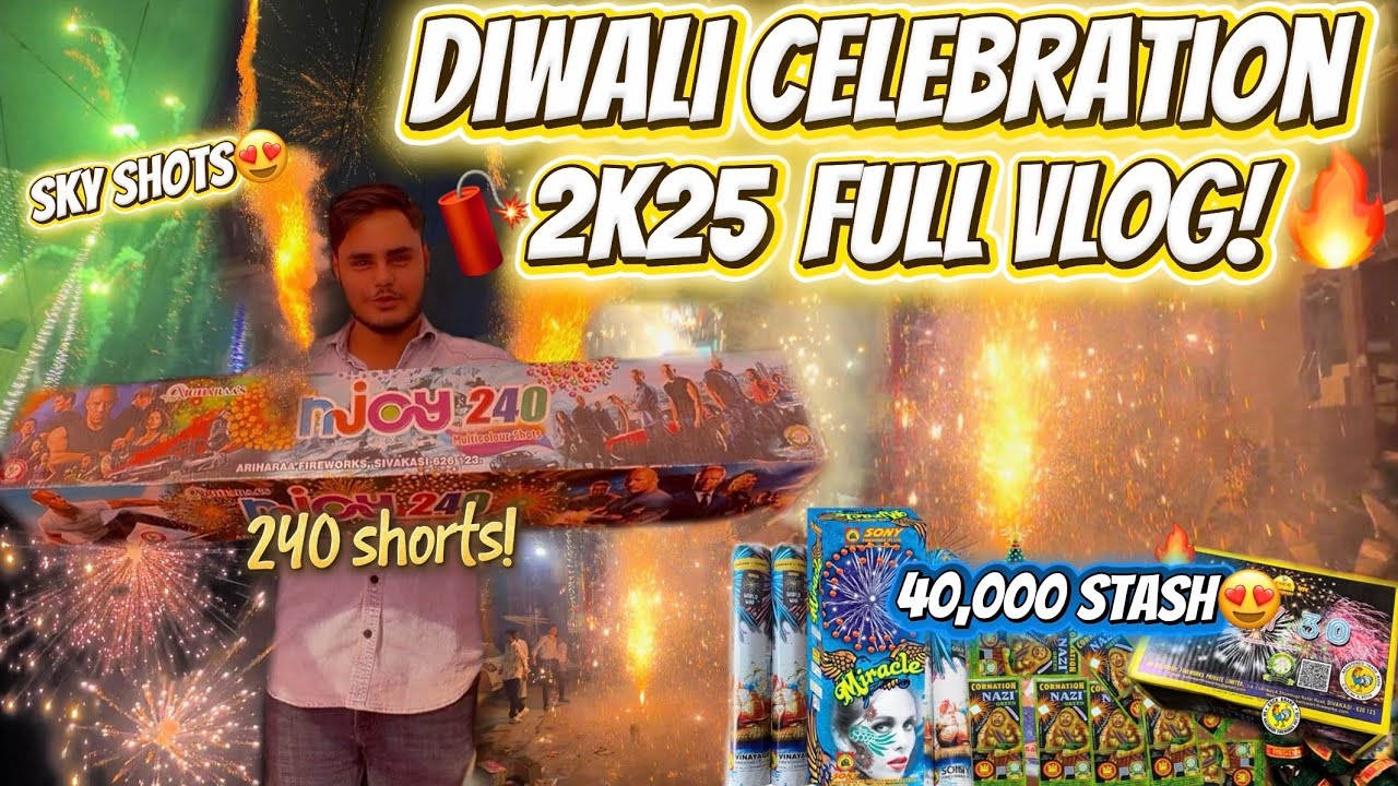 Diwali celebration vlog 2025 || nonstop crackers testing!