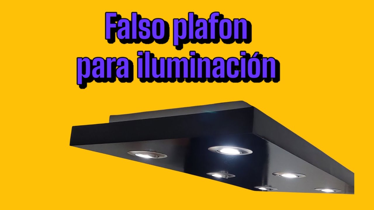 falso plafon para luminarias #lampara #spot