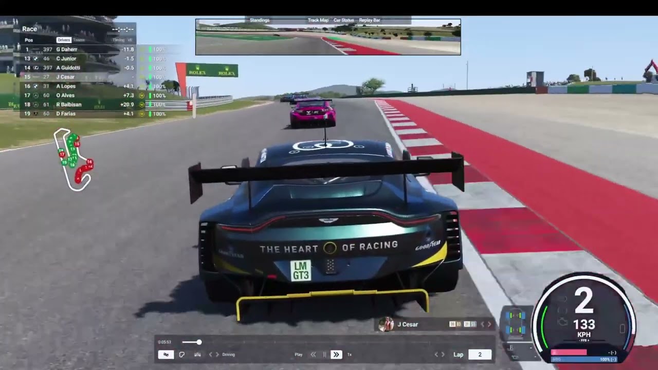 CAMPEONATO DA VETERANOS ETAPA DE PORTIMÃO CORRIDA 3!! LE MANS ULTIMATE!!