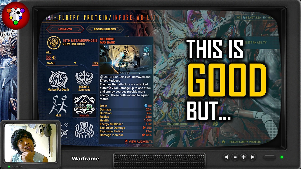 Почему я не использую навыки поглощения Хельминта — [Warframe]