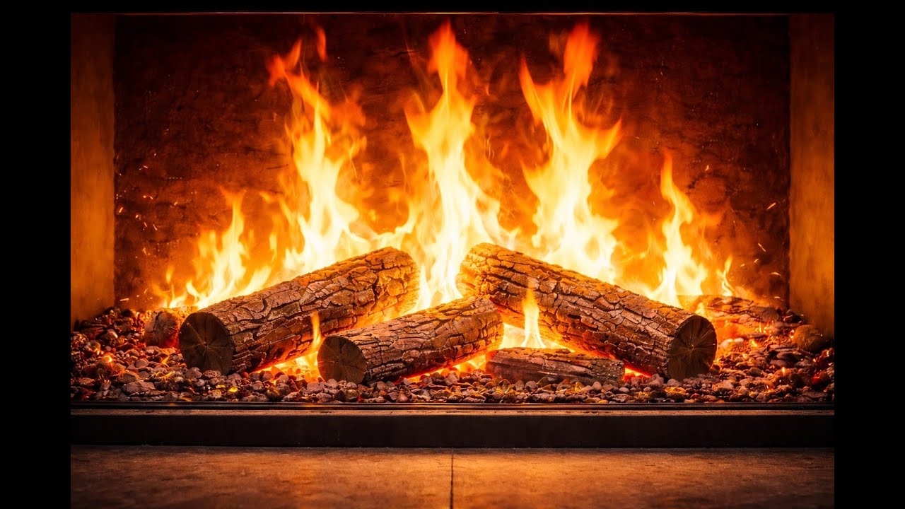 Warm Hearth Fire | Steady Indoor Fireplace Ambience – 3 Hours