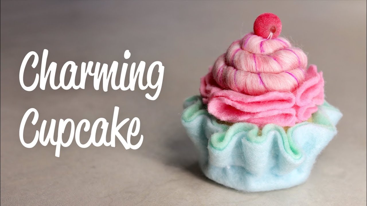 How to Make a Felt Cupcake | DIY Craft Felt Food & Sweets | Charming Cupcake