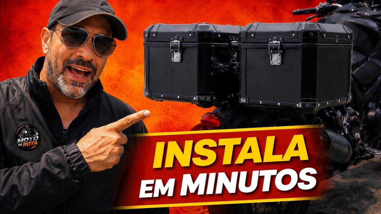 COMO INSTALAR  BAÚ DE ALUMÍNIO com Suporte Lateral