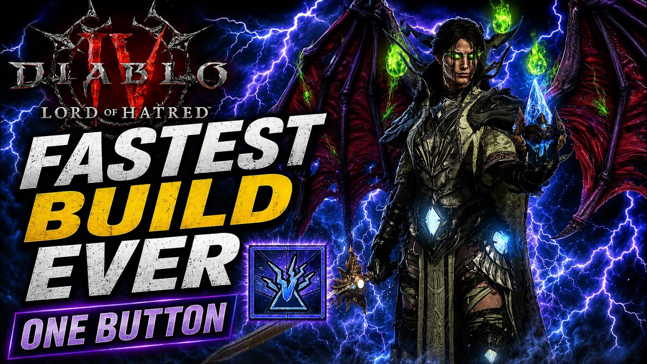 САМЫЙ БЫСТРЫЙ БИЛД В ИСТОРИИ! ОДНА КНОПКА &mdash; Diablo 4: Vessel of Hatred