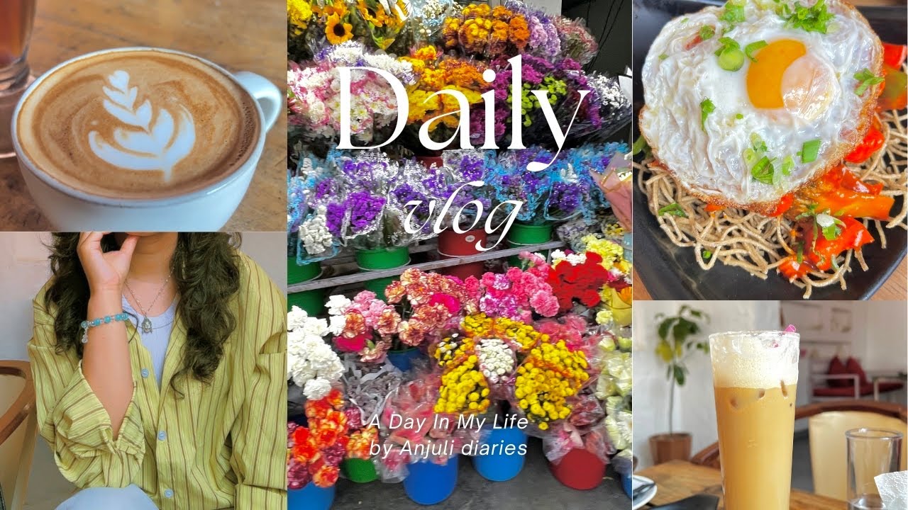 A day in my life vlog📝 realistic day, what i cook, cozy cafe, spring season, being productive