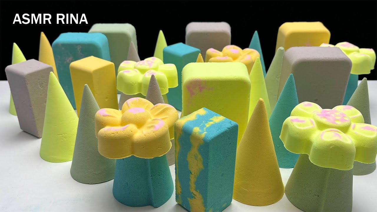 ASMR baking soda many cones
