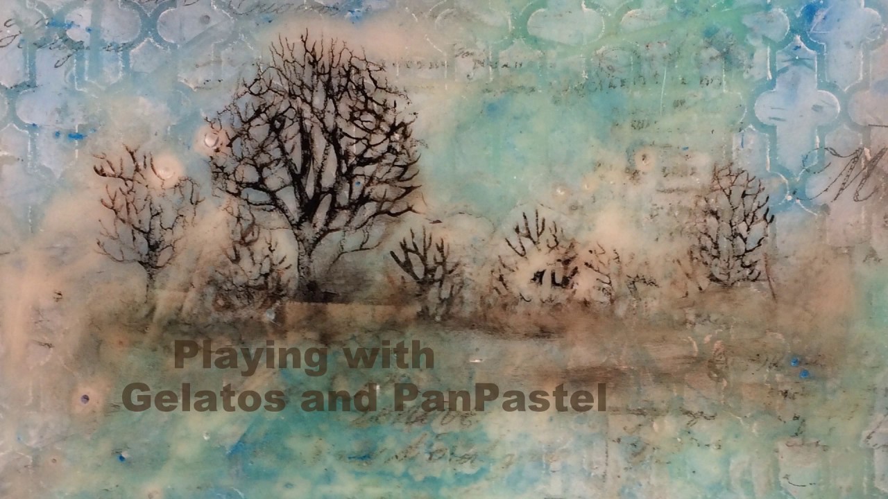 Gelatos and PanPastel on Encaustic 12.14.16