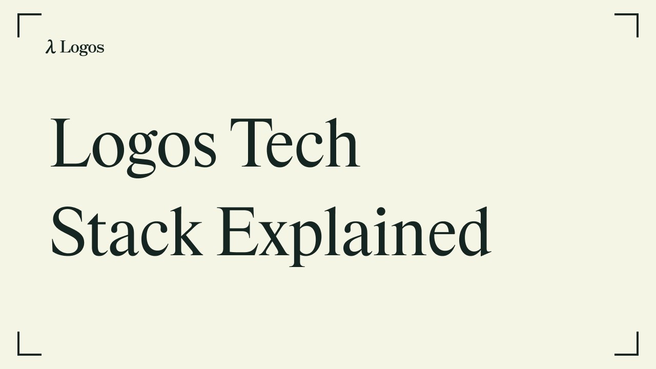 Объяснение технологического стека Logos