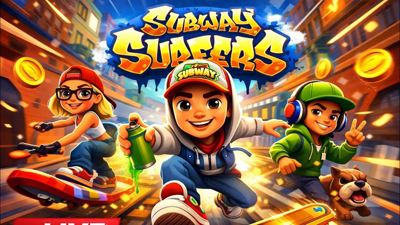 Subway surfers in live 🔴